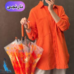 شومیز تک رنگ کنفی دخترانه بوتیک کیانا