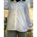 شومیز سفید نخی