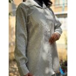 شومیز نخی خنک زنانه راه راه