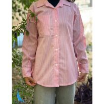 شومیز نخی خنک زنانه راه راه