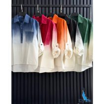 شومیز طیفی 2 رنگ لینن خنک