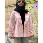 مانتو کتی جذاب لینن 2 دکمه کیانا