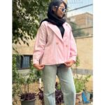 مانتو کتی جذاب لینن 2 دکمه کیانا