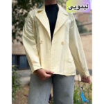 مانتو کتی جذاب لینن 2 دکمه کیانا