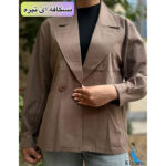مانتو کتی جذاب لینن 2 دکمه کیانا