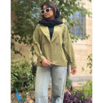 مانتو کتی جذاب لینن 2 دکمه کیانا