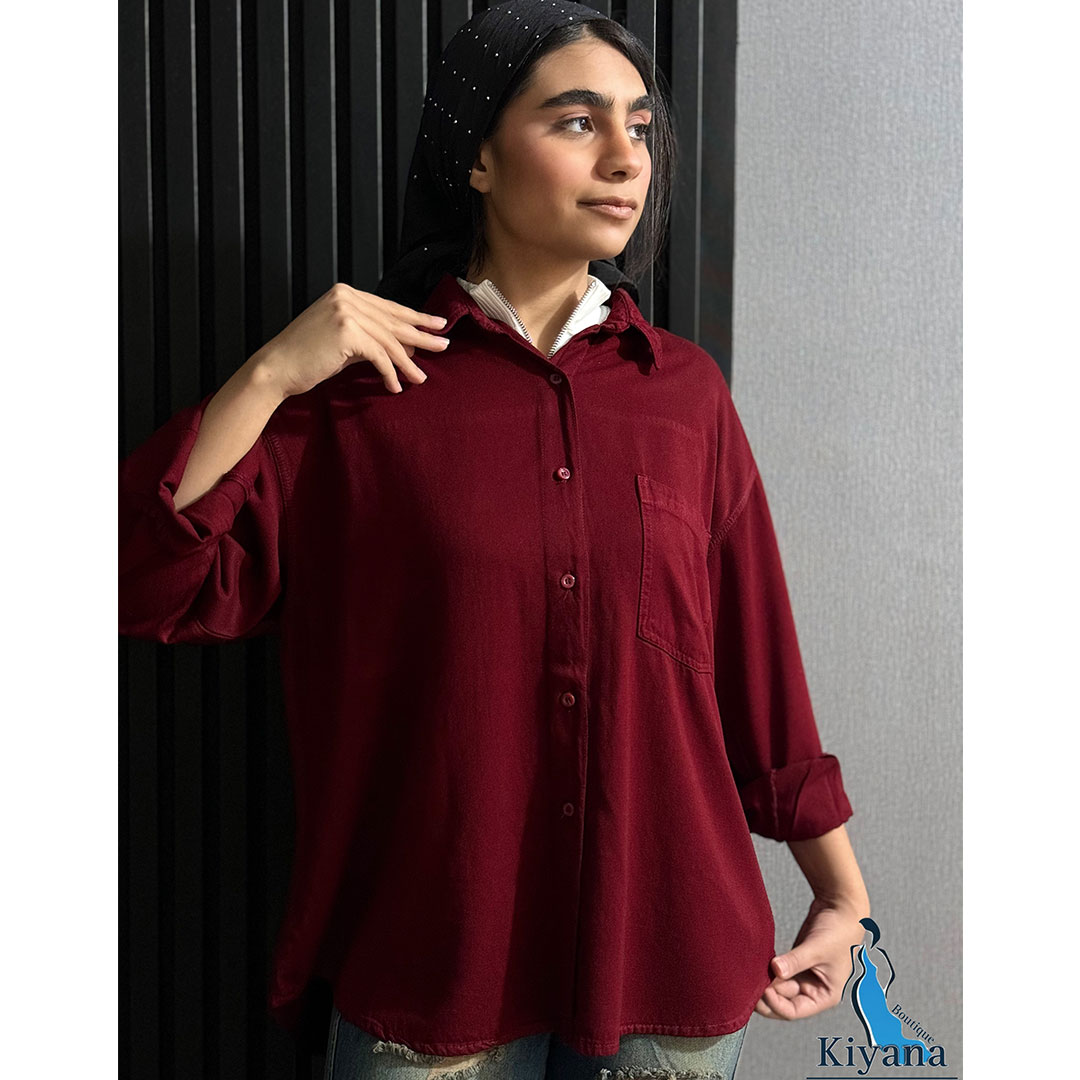 شومیز سیلک ضخیم پاییزه بوتیک کیانا