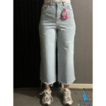 شلوار جین واید لگ آبی یخ کیانا تهران