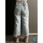 شلوار جین واید لگ آبی یخ کیانا تهران