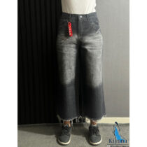 شلوار جین واید لگ ذغالی کیانا تهران