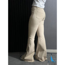شلوار کتان بوتکات کرم کیانا
