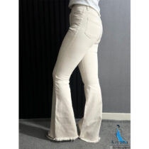شلوار کتان بوتکات استخوانی کیانا