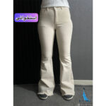 شلوار کتان بوتکات استخوانی کیانا