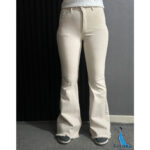 شلوار کتان بوتکات استخوانی کیانا