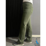شلوار کتان سوپرکش سبز یشمی کیانا