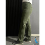 شلوار کتان سوپرکش سبز یشمی کیانا