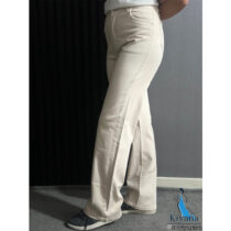 شلوار کتان سوپرکش استخوانی کیانا