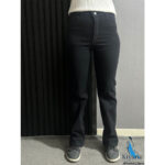 شلوار کتان سوپرکش مشکی کیانا