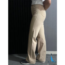 شلوار کتان سوپرکش کرم کیانا