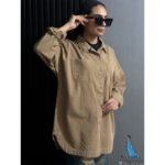 شومیز کتان ترک سایز بزرگ