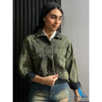 کراپ کت جین دخترانه