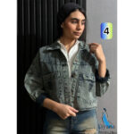 کراپ کت جین دخترانه