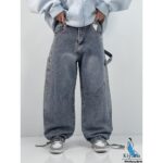 شلوار جین دخترانه کارپنتری تینت