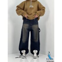 شلوار دخترانه کارپنتری تینت سرمه ای