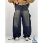 شلوار دخترانه کارپنتری تینت سرمه ای