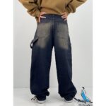 شلوار دخترانه کارپنتری تینت سرمه ای