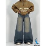 شلوار جین سوپر بگ دخترانه