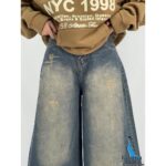 شلوار جین سوپر بگ دخترانه