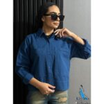 شومیز کتان دخترانه