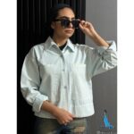 شومیز کتان دخترانه