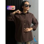 شومیز کتان ترک پاییزه / دکمه چوبی (1738) - Image 10