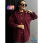 شومیز کتان ترک پاییزه / دکمه چوبی (1738) - Image 19