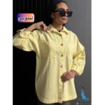 شومیز کتان ترک پاییزه / دکمه چوبی (1738) - Image 7