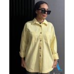 شومیز کتان ترک پاییزه / دکمه چوبی (1738) - Image 8