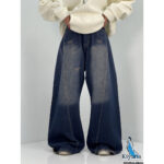 شلوار شافل سایز بزرگ سرمه ای