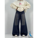 شلوار شافل سایز بزرگ سرمه ای