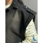 وست جین دکمه پرچی