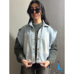 وست جین دکمه پرچی