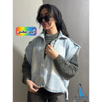 وست جین دکمه پرچی