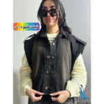 وست جین دکمه پرچی