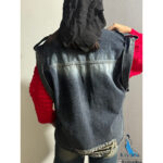 وست جین دکمه پرچی