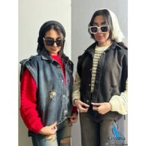 وست جین دکمه پرچی