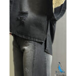 وست جین دکمه پرچی