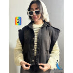 وست جین دکمه پرچی