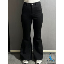 شلوار جین مشکی دمپا