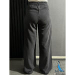 شلوار سیلک سوپر بگ ذغالی تیره